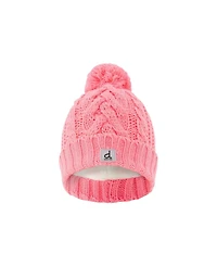 Deux par Deux Toddler Girl 2-4 Years Winter Knit Hat with Pompom