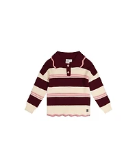 Deux par Toddler Girls (2T-5T)Scalloped Collar Sweater