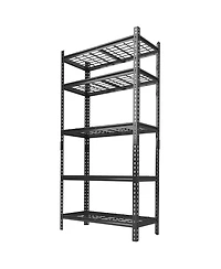 gaomon Adjustable 36" W x 16" D x 72" H Heavy Duty 5 Tier Metal Shelves for Garage Kitchen Pantry Warehouse Basement Storage