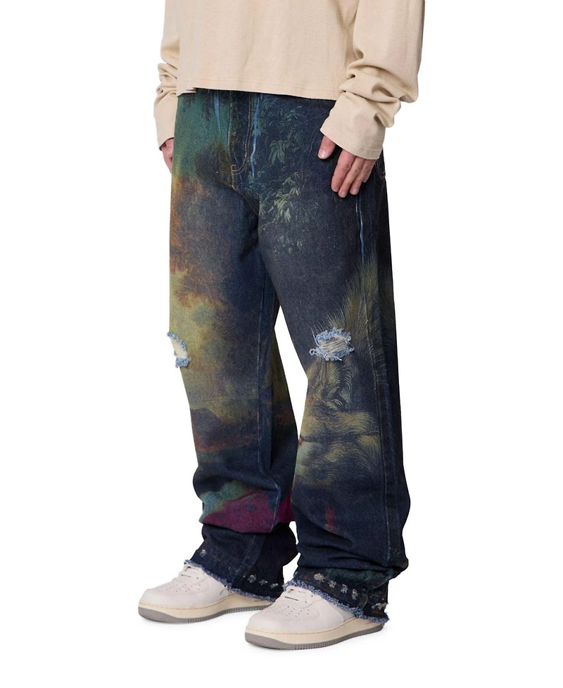 mnml Men's Ultra Baggy Wolf Denim Jeans