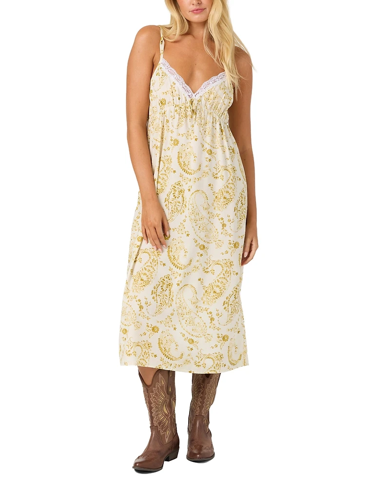 O'Neill Women's Lace-Detail Midi Dress
