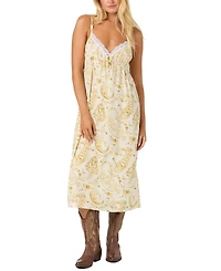 O'Neill Women's Lace-Detail Midi Dress