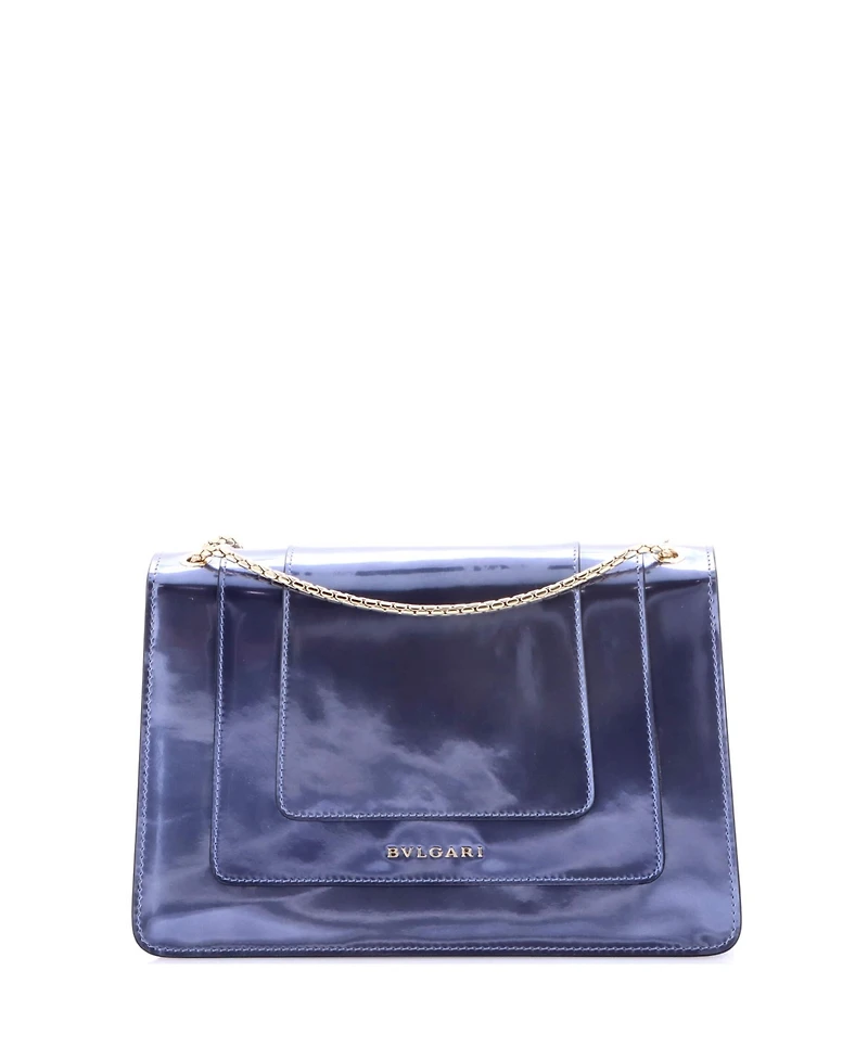 Pre-Owned Bvlgari Medium Serpenti Forever Shoulder Bag Patent