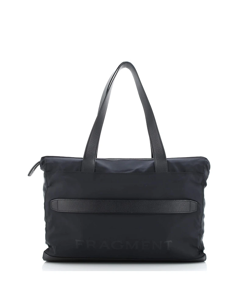 Pre-Owned Bvlgari Medium Fragment Zip Tote Nylon with Leather