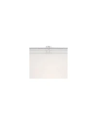 Possini Euro Design Proxima Modern Table Lamp with Acrylic Riser 28" Tall Chrome Sheer Outer Inner Rectangular Shade for Bedroom Living Room