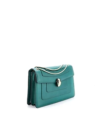Pre-Owned Bvlgari Medium Serpenti Forever Square Shoulder Bag Leather