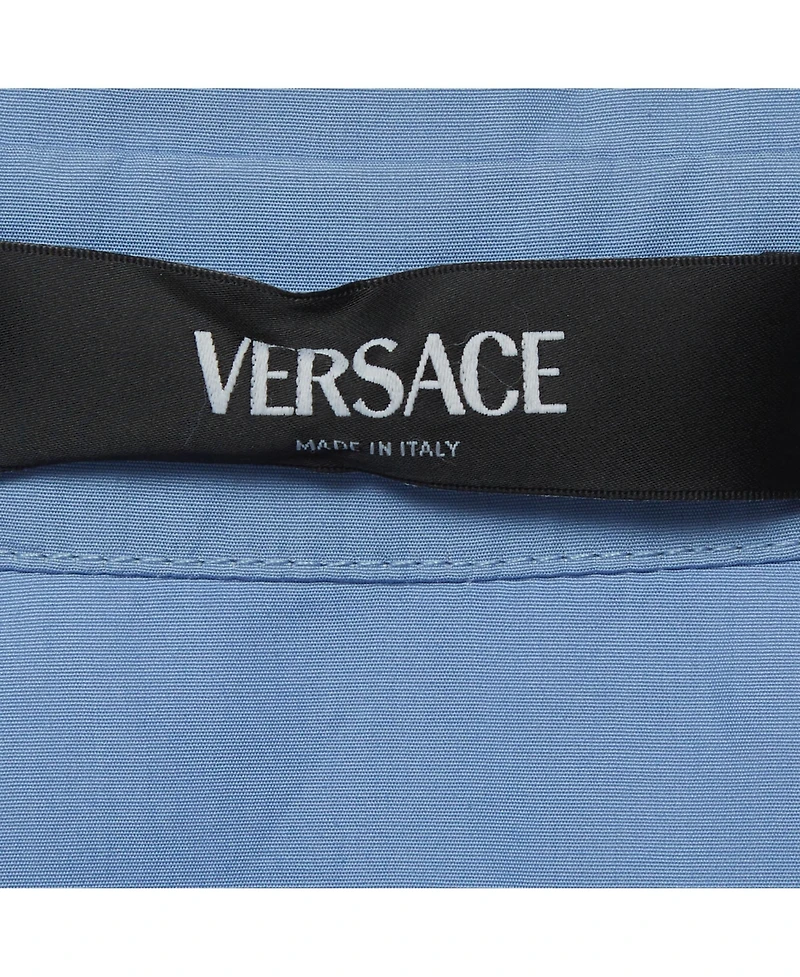 Pre-Owned Versace Women's Cotton Pleated Sleeveless Dress