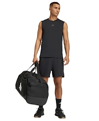 adidas Men's D4T Prime Lift Three-Stripes Crewneck Tank Top