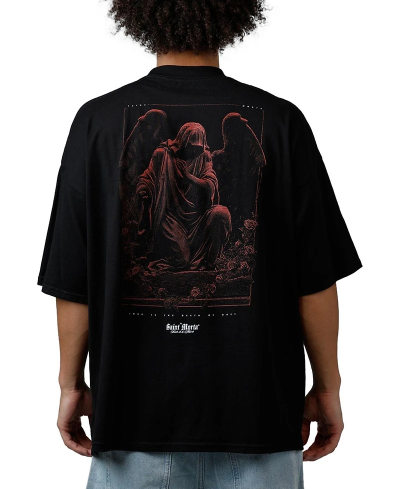 Saint Morta Men's Divine Duty Mock Neck T-Shirt