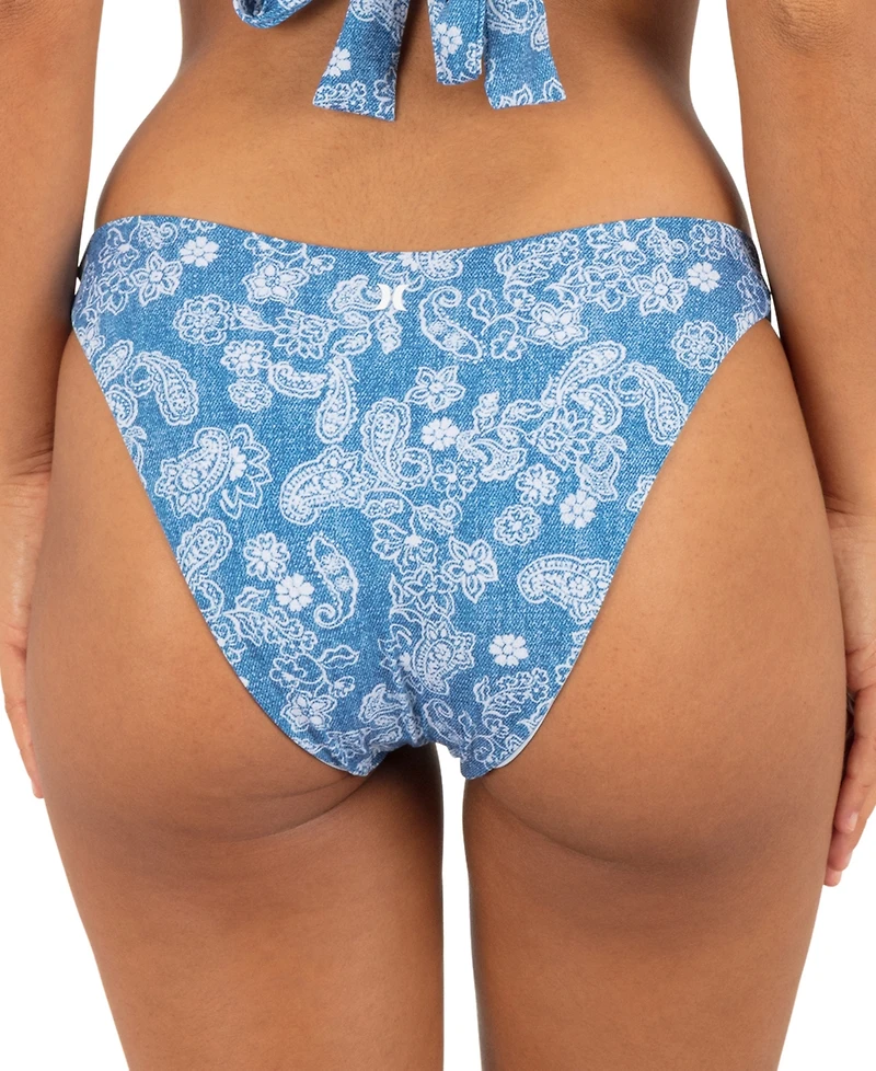 Hurley Women's Low-Rise Moderate Coverage Bikini Bottom