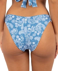 Hurley Women's Low-Rise Moderate Coverage Bikini Bottom