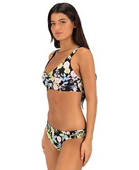 Hurley Women's Brief Moderate Coverage Swim Bottom