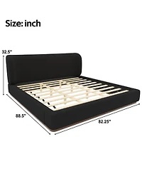 Streamdale Furniture Low-Profile Upholstered Platform Bed