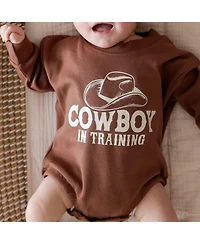 Sweet Wink Baby Boys (0M-18M) Cowboy Training Western Long Sleeve Romper