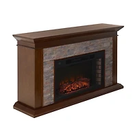 Augusta Home Canyon Heights Simulated Stone Electric Fireplace