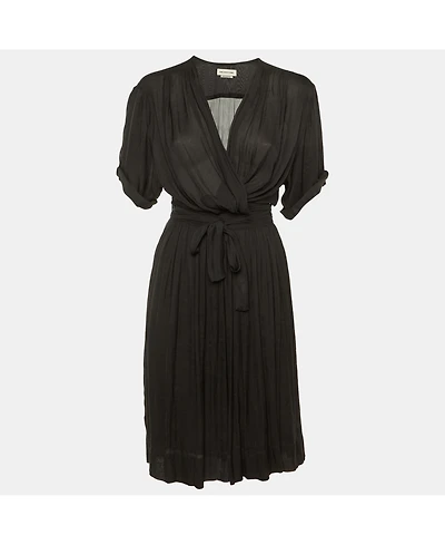 Pre-Owned Isabel Marant Women's Etoile Crepe Wrap Around Midi Dress