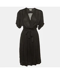 Pre-Owned Isabel Marant Women's Etoile Crepe Wrap Around Midi Dress