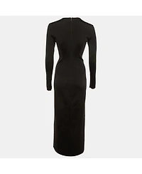 Pre-Owned Givenchy Women's Jersey Cut-Out Embellished Gown