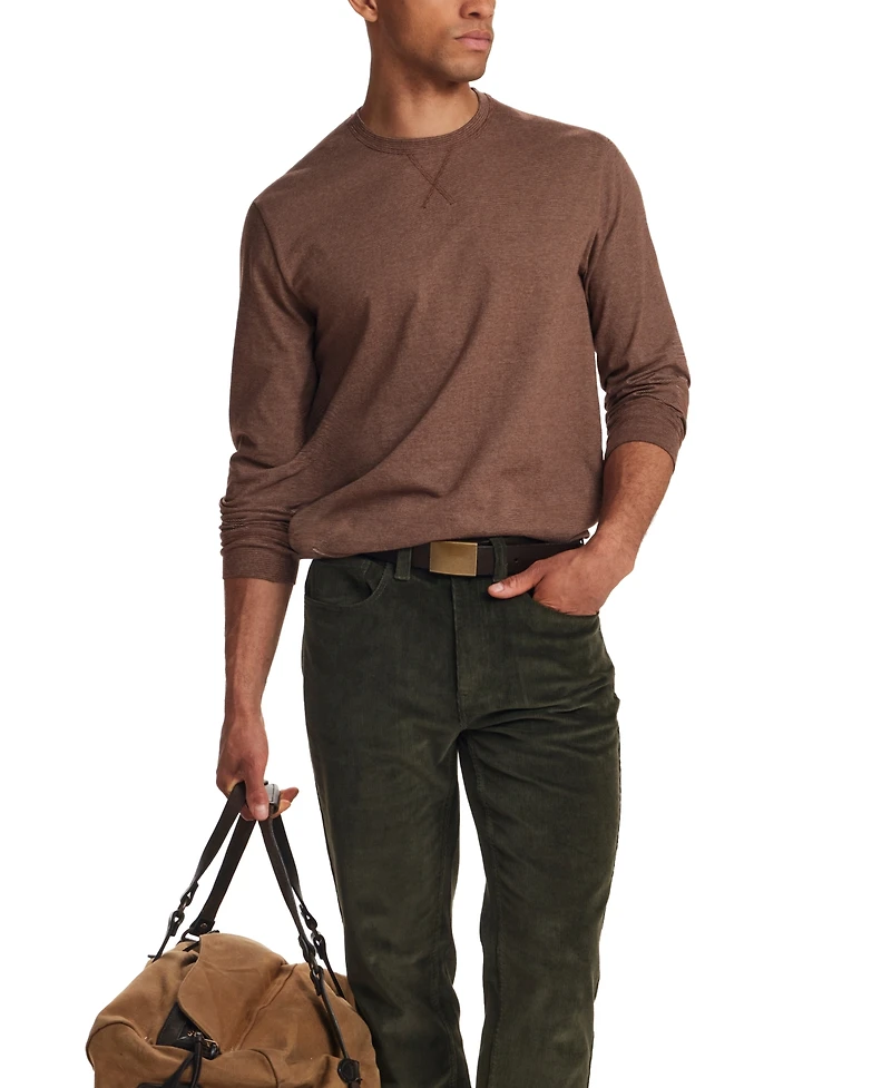 Weatherproof Vintage Mens' Microstripe Jersey Crewneck Shirt