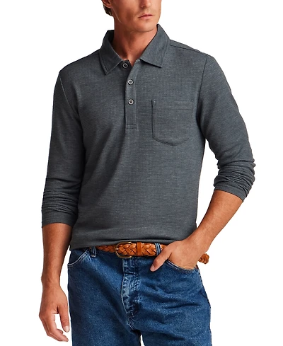 Weatherproof Vintage Men's Stretch Waffle Polo Shirt