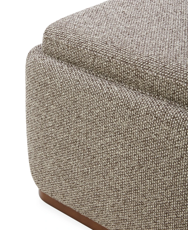 Evandro 39" Fabric Square Ottoman with Storage, Macy's Exclusive