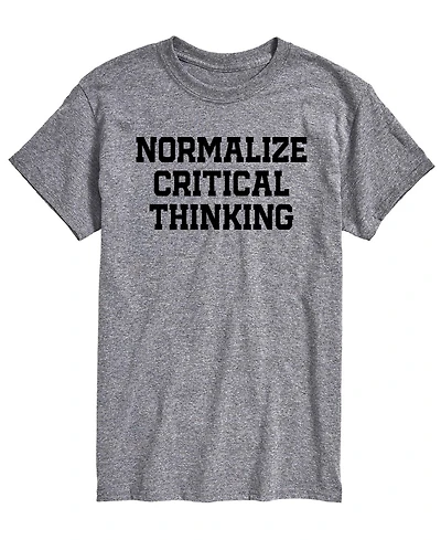 Airwaves Men's Normalize Critical Thinking Short-Sleeve Graphic T-Shirt