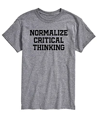 Airwaves Men's Normalize Critical Thinking Short-Sleeve Graphic T-Shirt