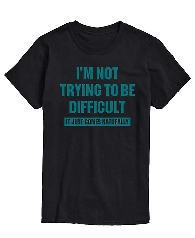 Airwaves Men's Not Trying To Be Difficult Short-Sleeve Graphic T-Shirt