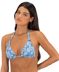 Hurley Women's Tie-Back V-Neck Bikini Top