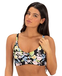 Hurley Women's Over-The-Shoulder Straps Bikini Top