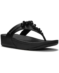 FitFlop Women's Lulu Beaded Toe Post Slip-On Sandals