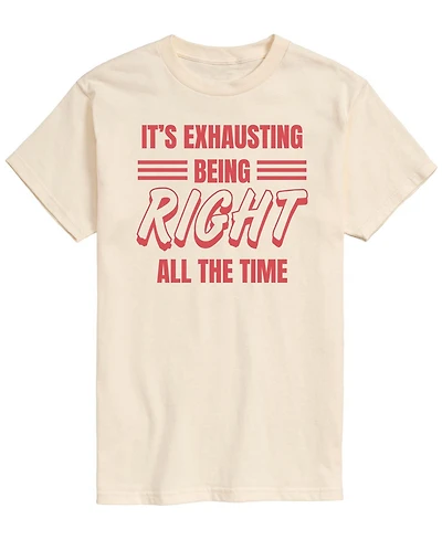 Airwaves Men's Exhausting Being Right Short-Sleeve Graphic T-Shirt