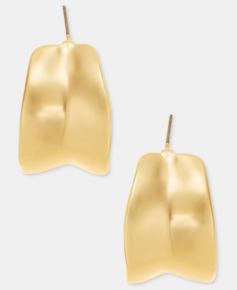 I.n.c. International Concepts Medium Sculptural Hoop Earrings, 1.18", Macy's Exclusive