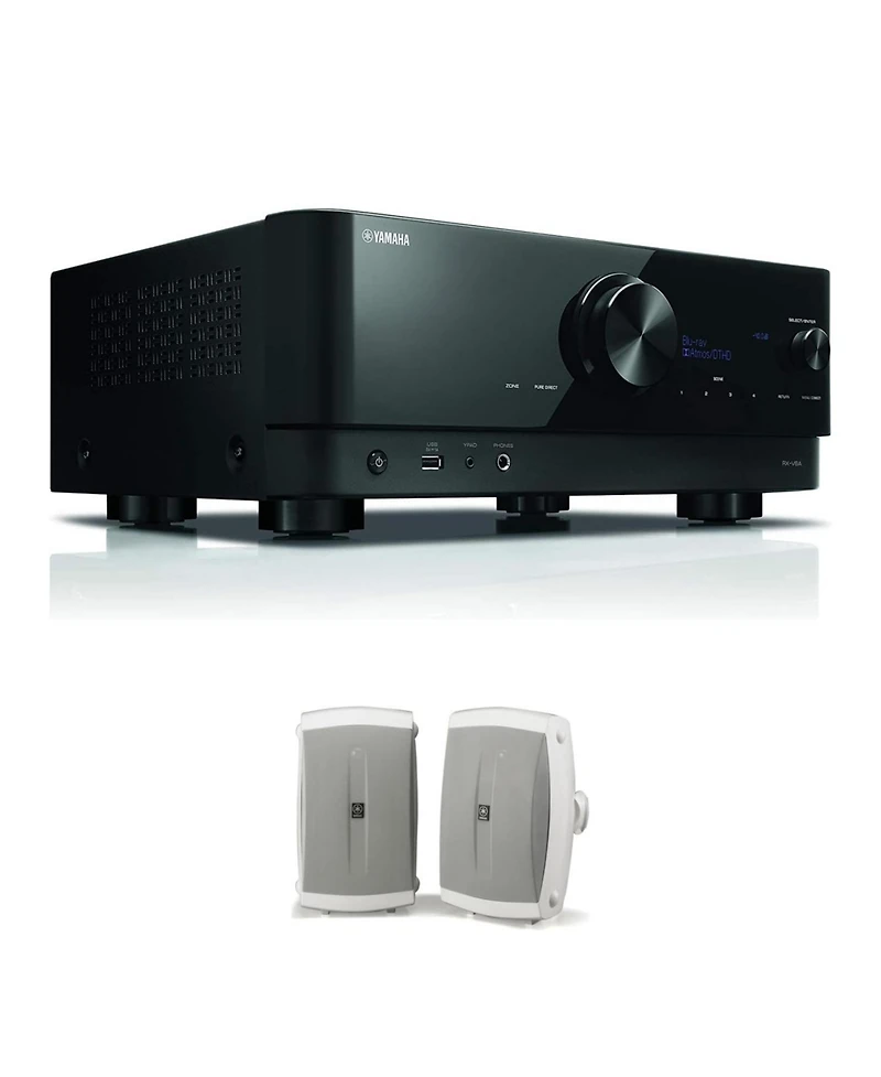Yamaha Rx-V6A 7.2-Channel Av Receiver with Ns-AW350W Speakers
