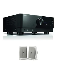 Yamaha Rx-V6A 7.2-Channel Av Receiver with Ns-AW350W Speakers