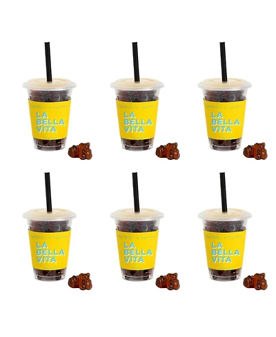 Sugarfina Caffe Luxxe Espresso Bears Mini Coffee Cup Kit, 6-Piece