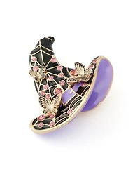 Betsey Johnson Faux-Stone Halloween Witchy Hat Brooch