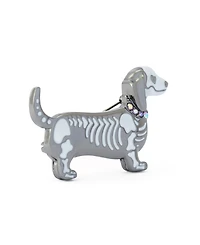 Betsey Johnson Faux-Stone Halloween Skeleton Dachshund Brooch
