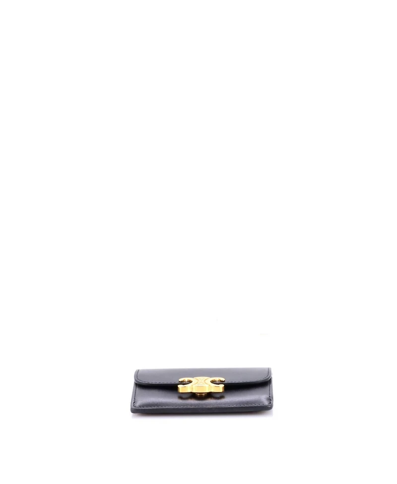 Pre-Owned Celine Triomphe Card Case Leather