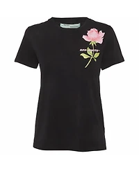 Pre-Owned Off-White Women's Floral Logo Graphic T-Shirt