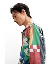 Desigual Men's Collage print shirt
