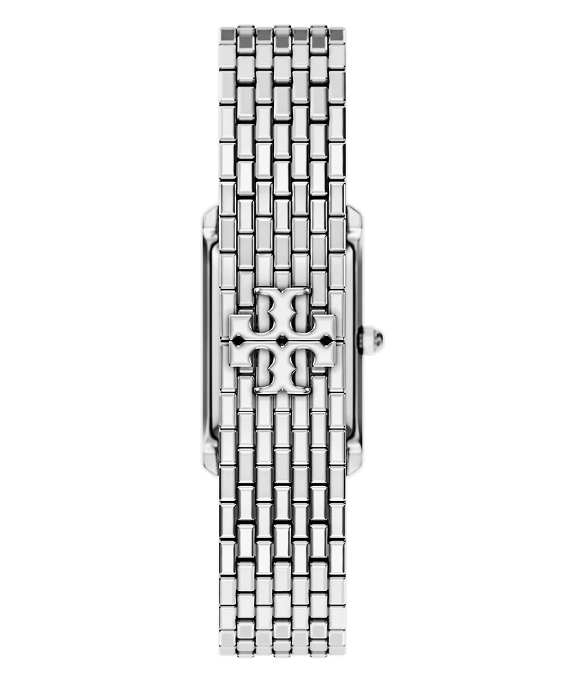 Tory Burch Women's Slim Eleanor Silver Stainless Steel Bracelet Watch 20mm