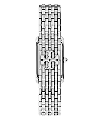 Tory Burch Women's Slim Eleanor Silver Stainless Steel Bracelet Watch 20mm
