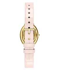 Tory Burch Women's Oval Pink Leather Watch 22mm