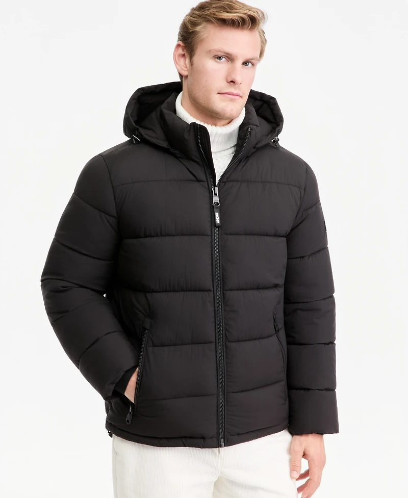 Dkny Men's Hooded Puffer Jacket