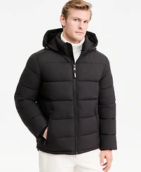 Dkny Men's Hooded Puffer Jacket