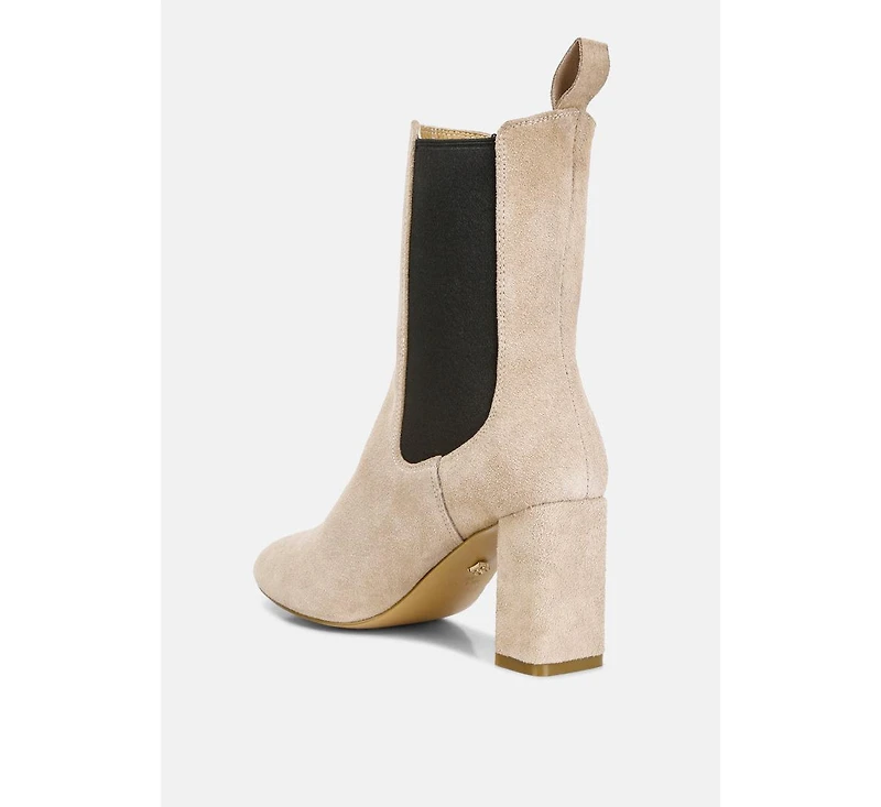 Gaven Womens Suede High Ankle Chelsea Boots