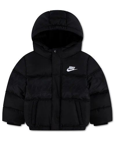 Nike Toddler Boys' 2T-4T Jacquard Logo Mixed Media Puffer Jacket