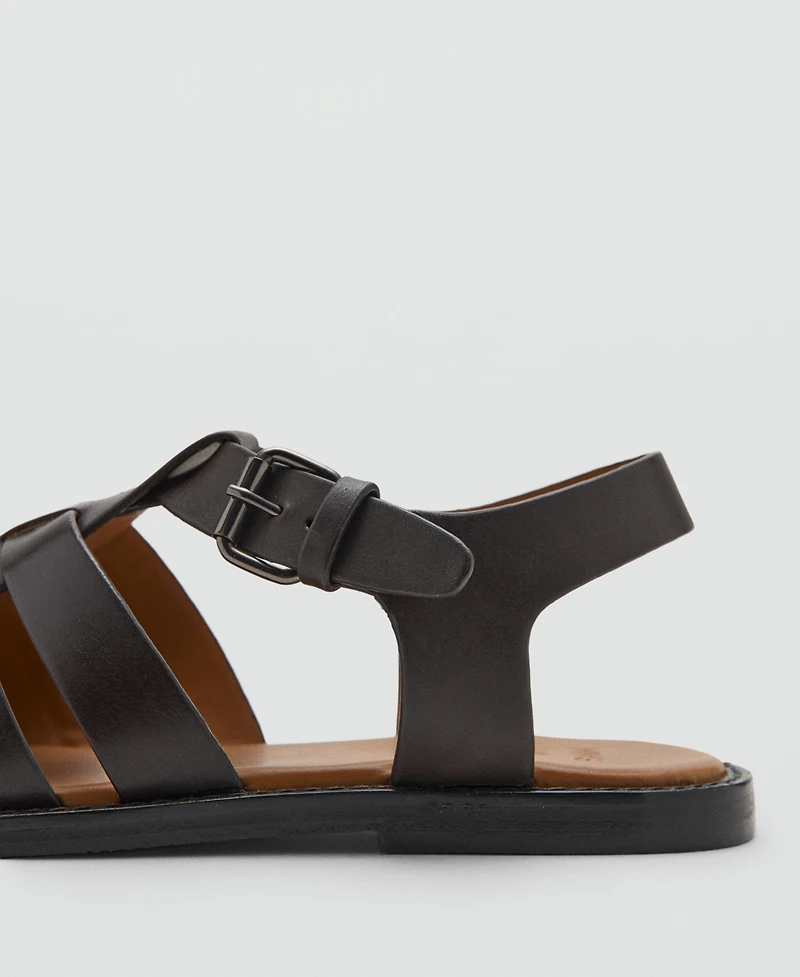 Mango Men's Leather Fisherman Sandals