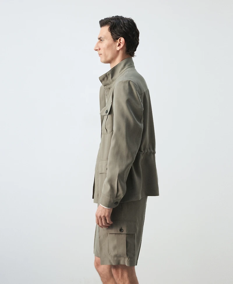 Mango Men's Modal Pockets Jacket